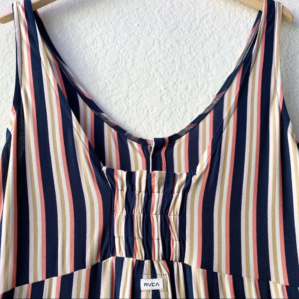 NWOT RVCA Multi-Colored Striped Jumpsuit - Picture 3 of 6